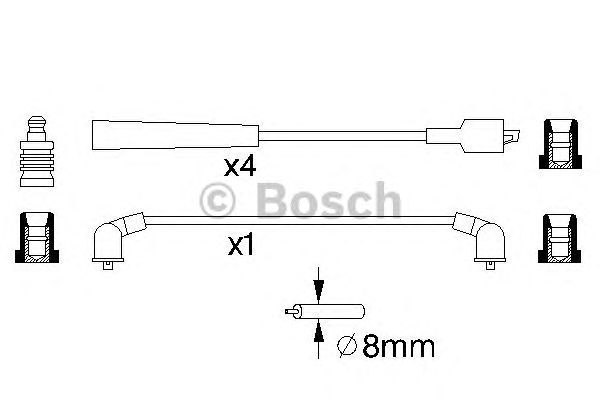 Комплект вв проводов (Bosch) - фото 