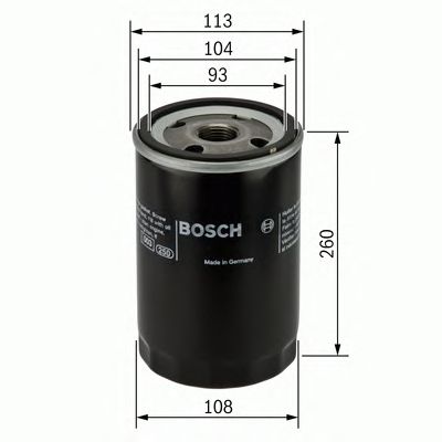 Масляний фільтр (вир-во Bosch) - фото 0