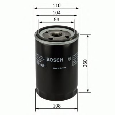 Фільтр масляний (вир-во Bosch) BOSCH 0 451 300 003 - фото 