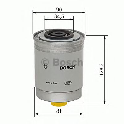Фильтр топливный FORD TRANSIT 2.5 D, 2.5 TD 83-00 (пр-во Bosch) - фото 