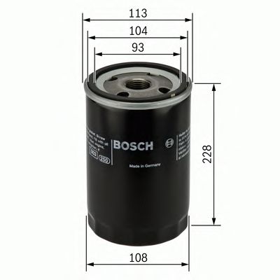 Масляний фільтр (вир-во Bosch) BOSCH F 026 407 048 - фото 