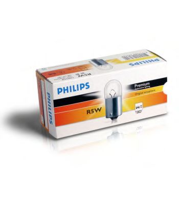 Лампа накаливания R5W12V 5W BA15s (Philips) - фото 