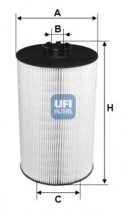 Масляний фільтр UFI 25.019.00 - фото 
