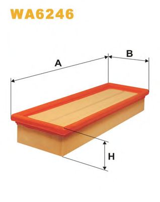 Фільтр повітряний PEUGEOT WA6246/AP080 (вир-во WIX-FILTERS UA) - фото 