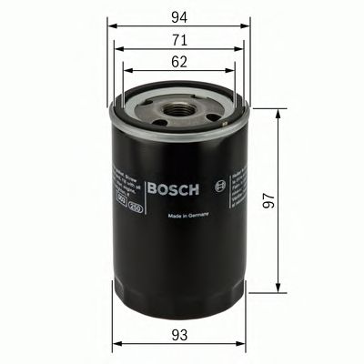 Фильтр масляный w-v (Bosch) BOSCH 0451103029 - фото 