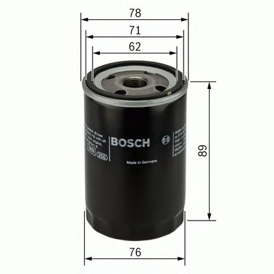 Фильтр масляный двигателя (Bosch) BOSCH 0451103050 - фото 