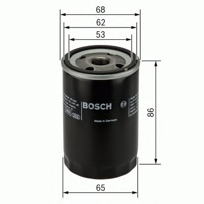 Фильтр масляный двигателя SUZUKI, TOYOTA (Bosch) BOSCH 0451103276 - фото 