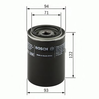 Фільтр масляний (вир-во Bosch) - фото 