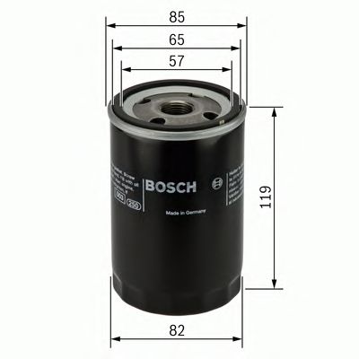 Фільтр масляний двигуна (вир-во Bosch) BOSCH 0986452000 - фото 