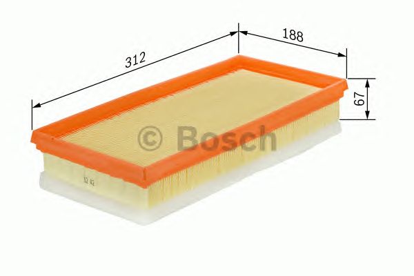Фільтр повітряний (вир-во Bosch) BOSCH F026400007 - фото 