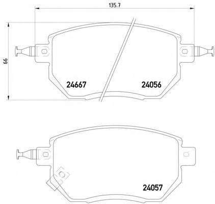 Колодки тормозные передние (дисковые) комплект (TEXTAR) 2405601 - фото 