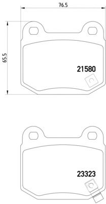 Колодки тормозные задние (дисковые) комплект (TEXTAR) 2158001 - фото 