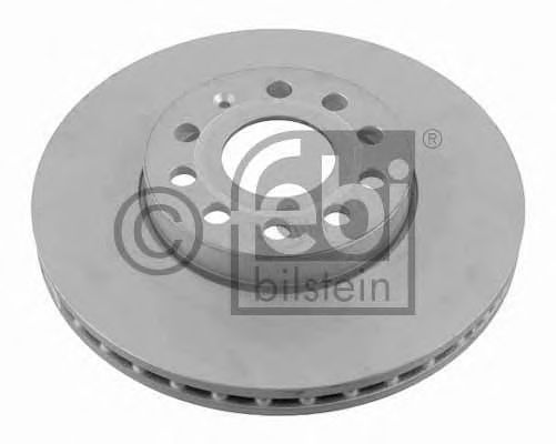 Диск тормозной передний (вентилируемый) (в упаковке два диска, цена указана за один) (FEBI) - фото 