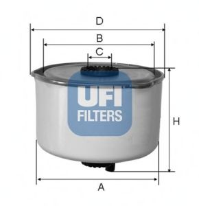 Паливний фільтр UFI 24.454.00 - фото 
