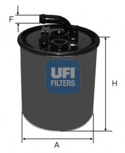 Фильтр топливный (UFI) 24.416.00 - фото 