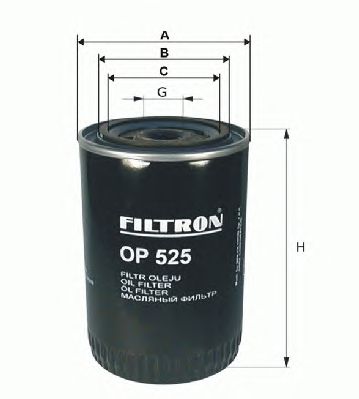 Фильтр масляный SKODA (ШКОДА) Felicia (Filtron) OP525/2/WL7216 - фото 