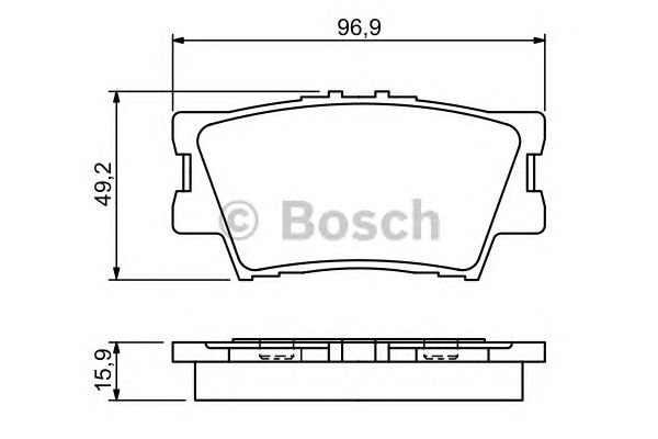 Гальмівні колодки, діскові (вир-во Bosch) - фото 