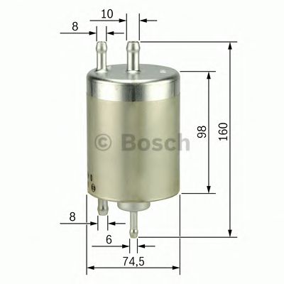 Фильтр топливный MB W210 2.4-4.3 97- (BOSCH) - фото 