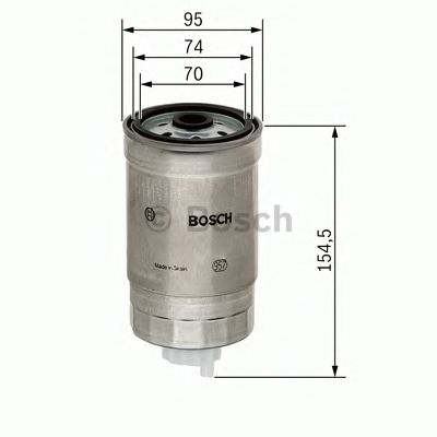Фильтр топливный NISSAN (Bosch) BOSCH 1457434451 - фото 