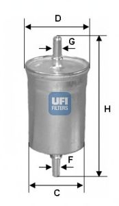 Топливный фильтр UFI - фото 0
