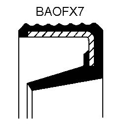 Сальник 30X38X6.5 ACM BAOFX7 (вир-во Corteco) - фото 
