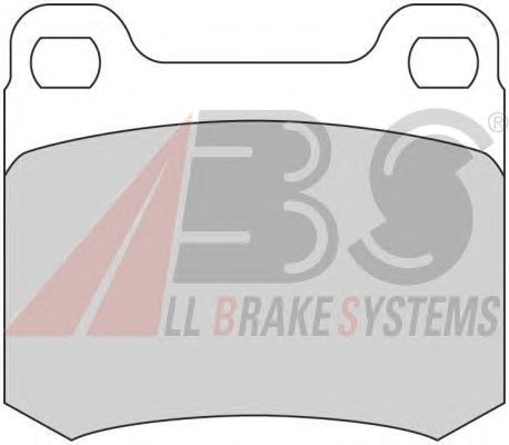 Колодки тормозные MERCEDES 190/200/300/C/E задние (ABS) A.B.S. All Brake Systems 36498/1 - фото 