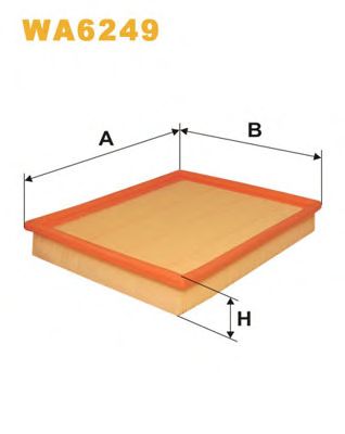 Фильтр воздушный OPEL WA6249/AP082 (WIX-Filtron UA) - фото 