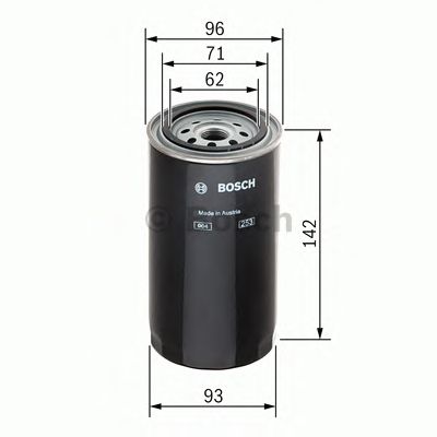 Фільтр паливний DAF (вир-во Bosch) - фото 0