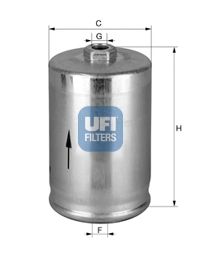 Фильтр топливный (UFI) 31.748.00 - фото 