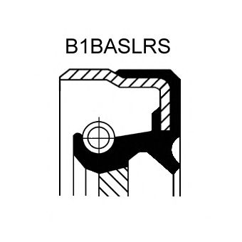 Сальник КПП MB 40X62X10/12 NBR B1BASLRS (пр-во Corteco) - фото 