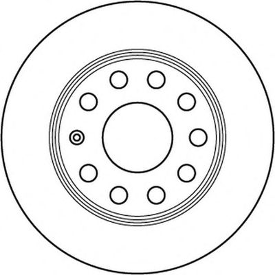 Диск тормозной задний (невентилируемый) (в упаковке два диска, цена указана за один) (Jurid) - фото 