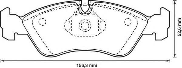 Колодки дискового гальма (вир-во Jurid) - фото 
