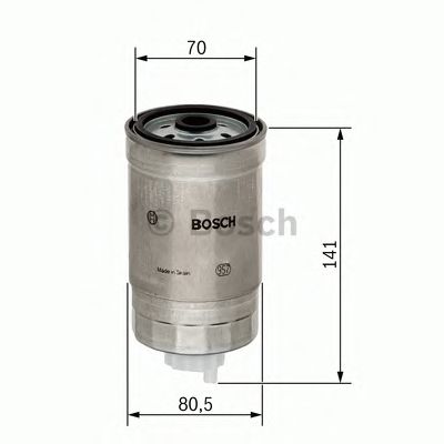 Фільтр паливний (вир-во Bosch) BOSCH 1457434511 - фото 