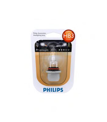 Лампа накаливания HB3 12V 50W P20d  Vision +30 1шт blister (Philips) - фото 