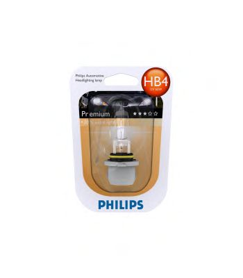Лампа накаливания HB4 12V 55W P22d Vision +30 1шт blister (Philips) - фото 