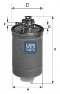 Паливний фільтр UFI 24.003.00 - фото 