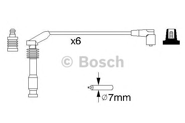 Комплект вв проводів (вир-во Bosch) BOSCH 0986357143 - фото 
