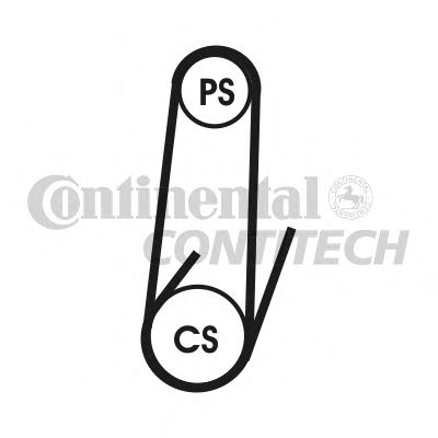 Ремінь полікліновий (Вир-во ContiTech) CONTITECH 4PK1022ELAST - фото 