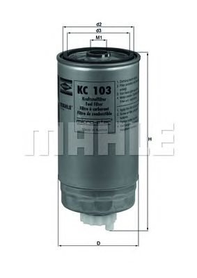 Фильтр топливный (KNECHT) KC103 - фото 