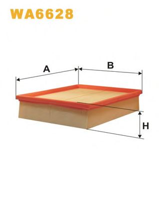 Фильтр воздушный Landrover Discovery, Range Rover TDS, 4.0, 4.6 (WIX-Filtron) WA6628/AP129/3 WA6628 - фото 