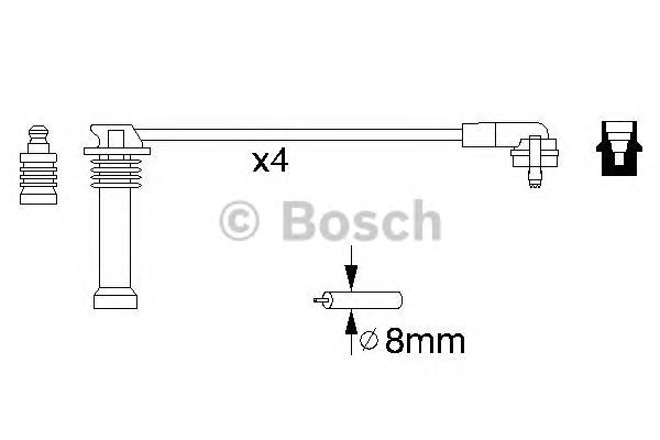 Комплект вв проводов (Bosch) BOSCH 0986356805 - фото 