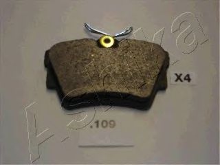 Колодки гальмівні дискові задні RENAULT, OPEL (вир-во ASHIKA) - фото 