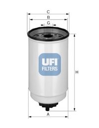 Паливний фільтр UFI 24.371.00 - фото 