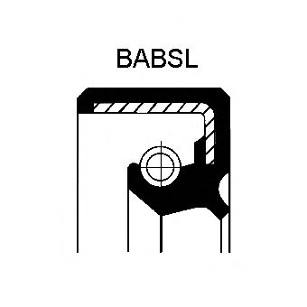 Сальник кермового MB BAB2LSL1.5 21X33X8 NBR CORTECO 01025509B - фото 