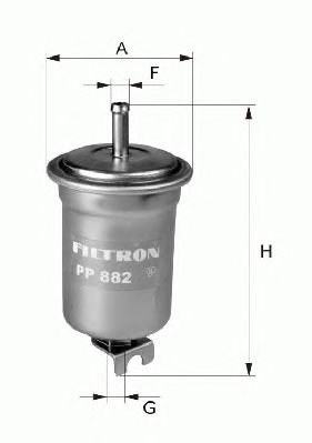 Фильтр топливный (Filtron) PP875/1/WF8205 - фото 