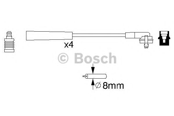 Комплект вв проводів (вир-во Bosch) BOSCH 0986356700 - фото 