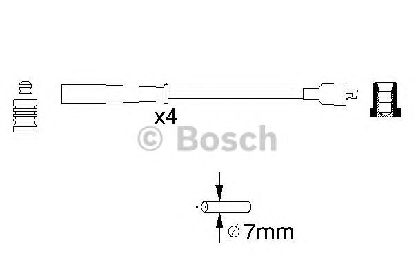 Комплект вв проводів (вир-во Bosch) BOSCH 0986356716 - фото 