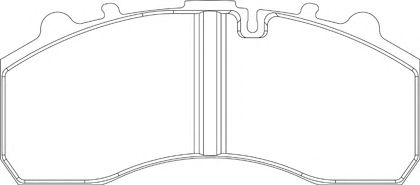 Колодки тормозные дисковые (комплект на ось) IVECO (ИВЕКО) EUROSTAR, EUROTECH (BERAL) - фото 