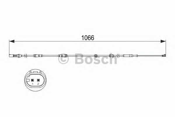Датчик износа тормозных колодок (Bosch) BOSCH 1 987 473 501 - фото 