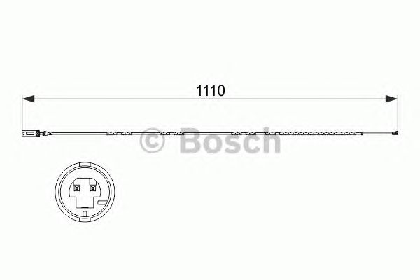 Датчик зносу гальмівних колодок (вир-во Bosch) BOSCH 1 987 473 515 - фото 